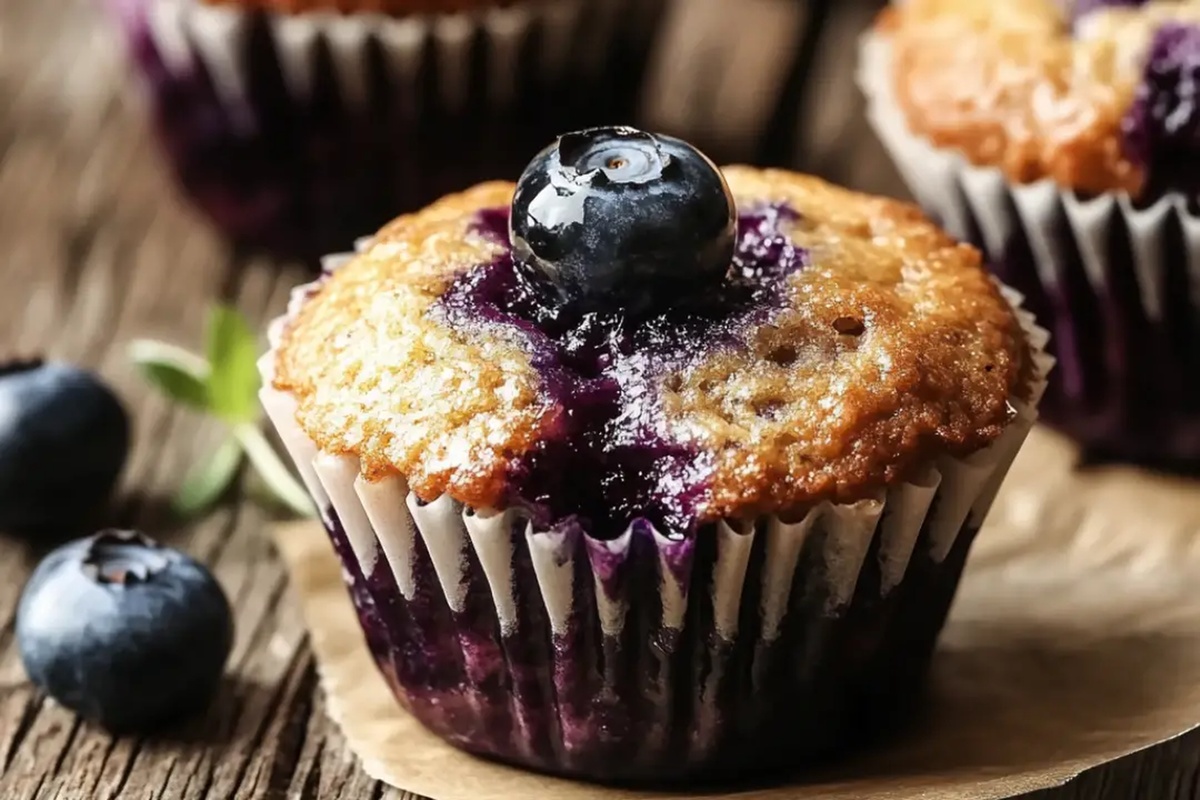 Cardamom-Spiced Blueberry Jam Muffins Recipe