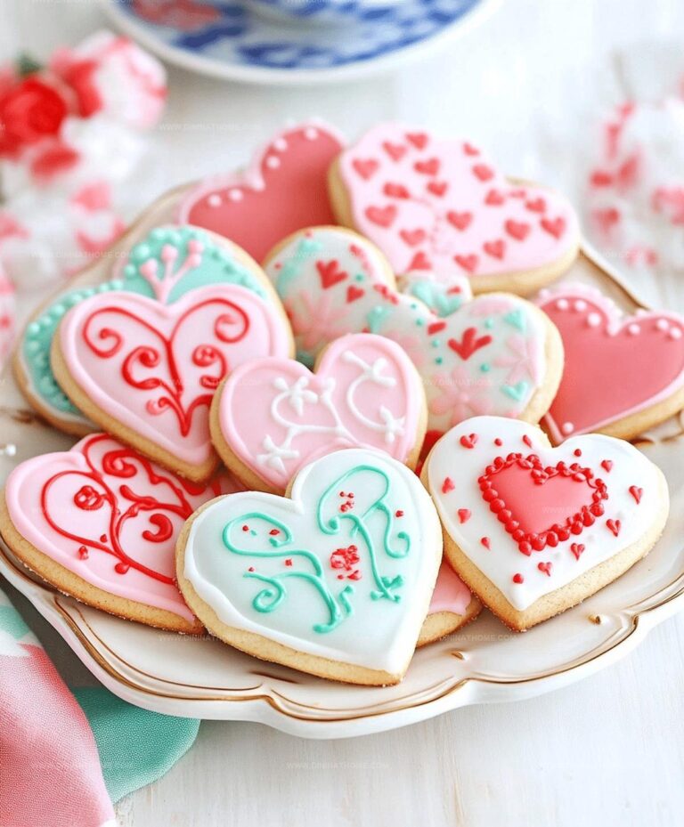 How To Decorate Simple Valentines Day Cookies With Royal Icing Recipe