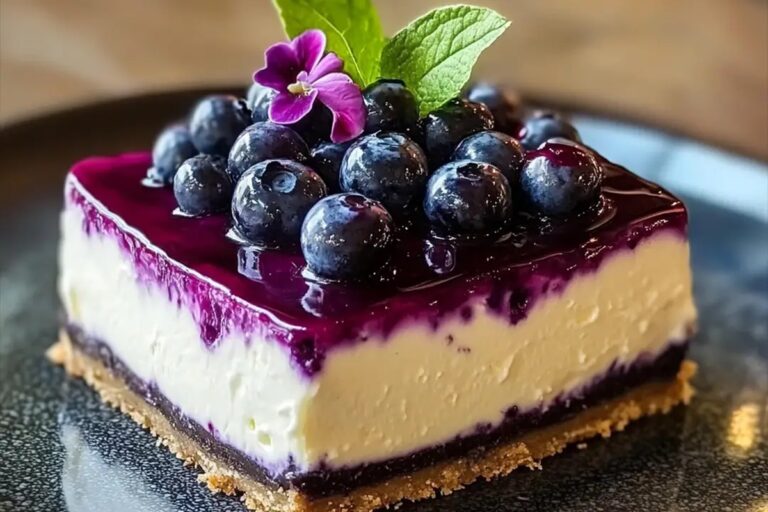 White Chocolate Blueberry Cheesecake Recipe