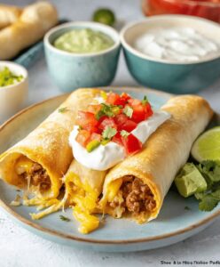 Beef And Cheese Chimichangas Recipe