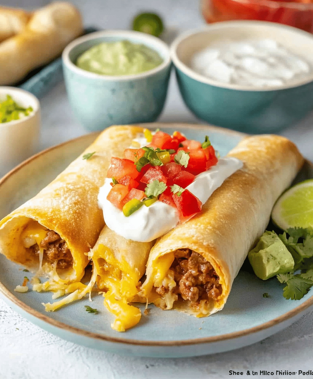 Beef And Cheese Chimichangas Recipe
