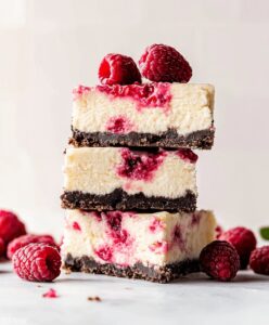 White Chocolate Raspberry Cheesecake Bars Recipe
