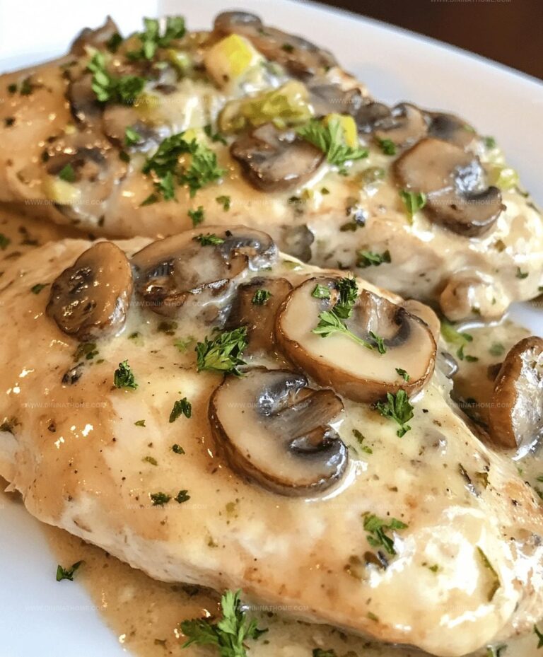 Mushroom Asiago Chicken Recipe