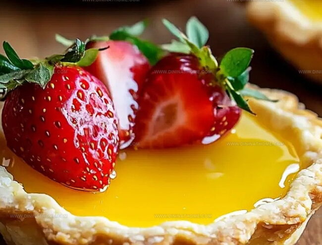 Baking Custard Tarts with Strawberry Honey Finish