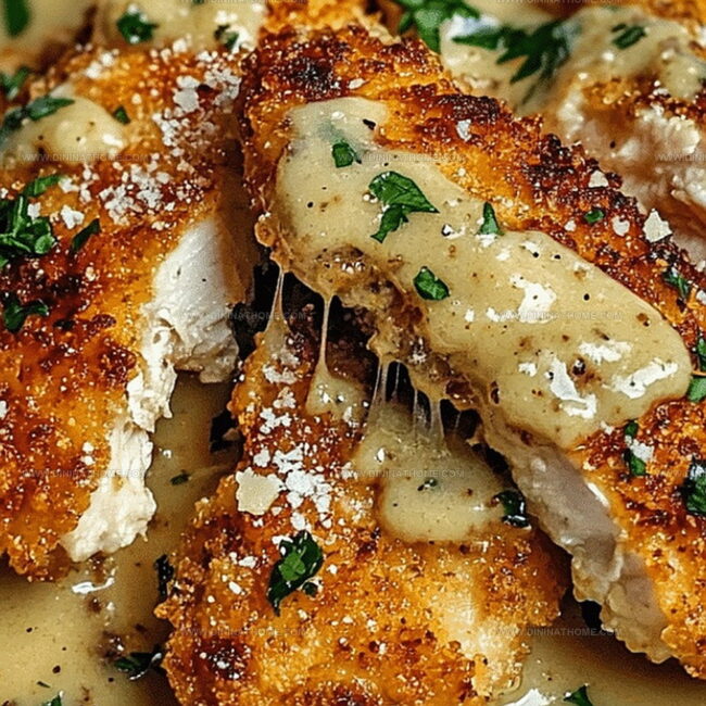 Crispy Parmesan Chicken With a Rich Garlic Finish