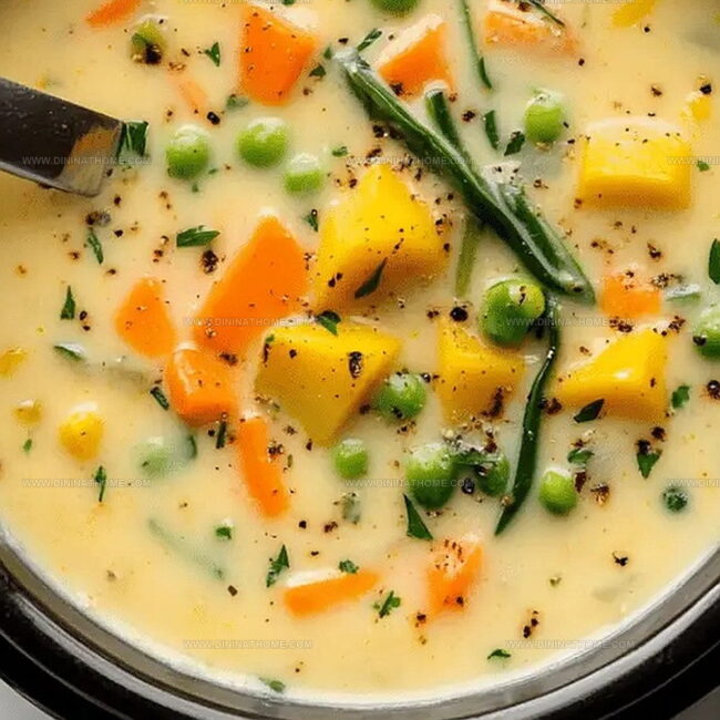 Creamy Vegetable Soup Made Easy in the Slow Cooker