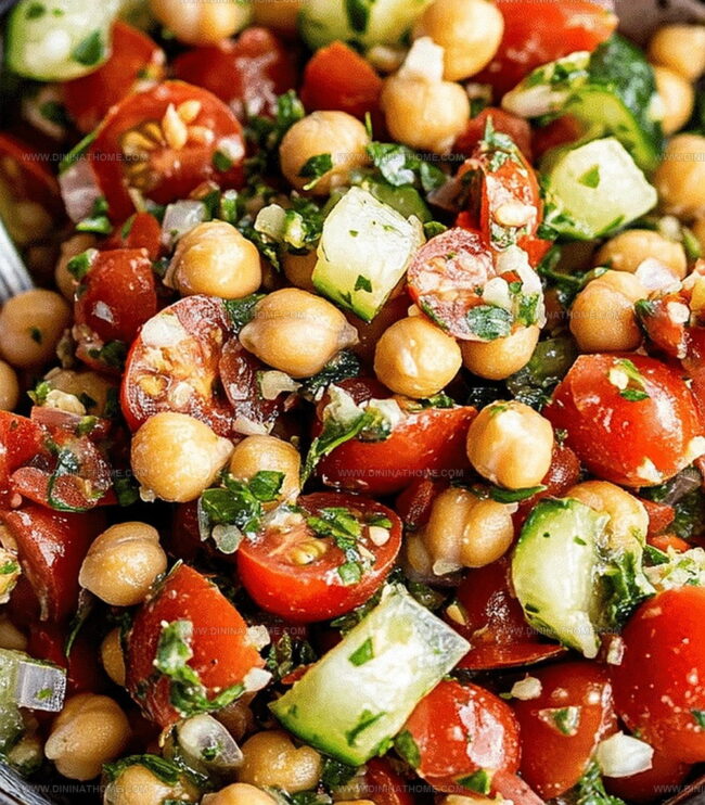 Chickpea Tomato Salad - Handy Ideas