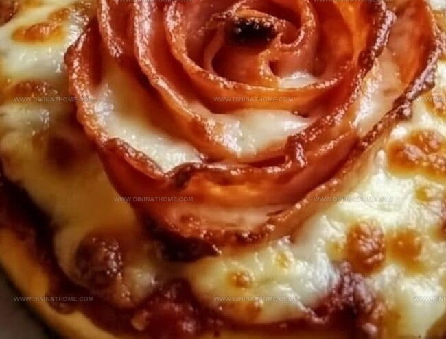 Pizza Roses Valentines Day Treat Prep