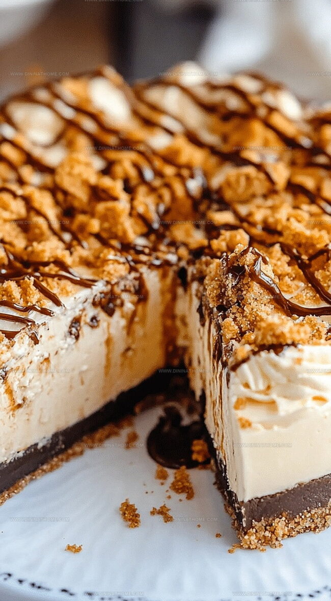 Peanut Butter Butterfinger Cheesecake Satisfies Every Sweet Tooth