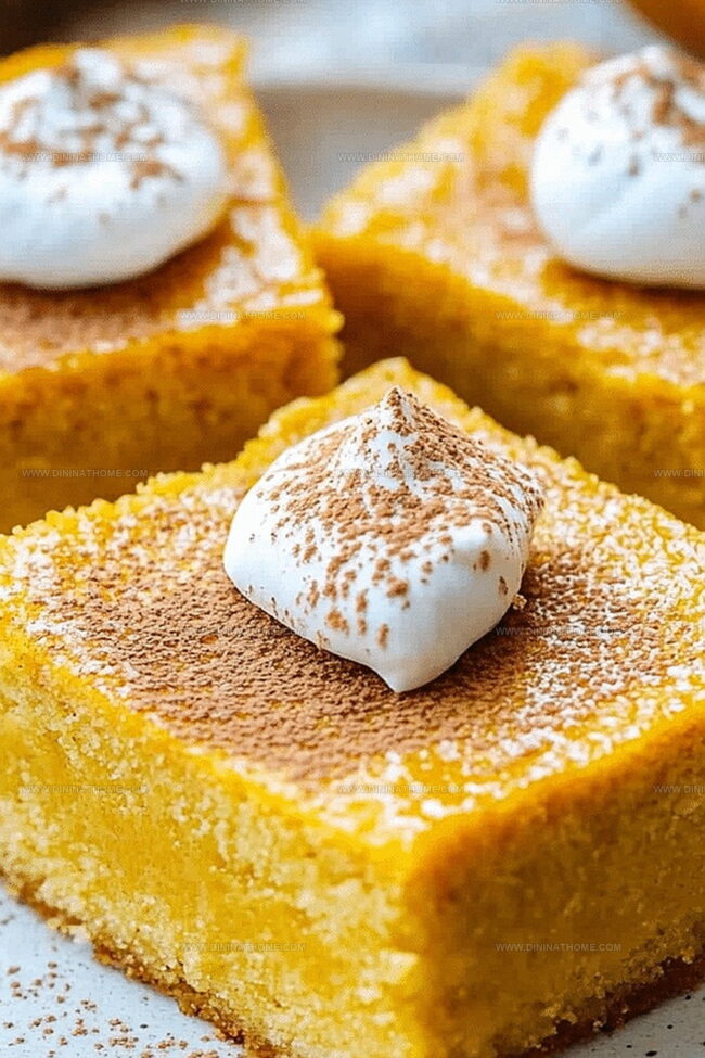 Pumpkin Magic Custard Cake With Gentle Layers Of Sweetness