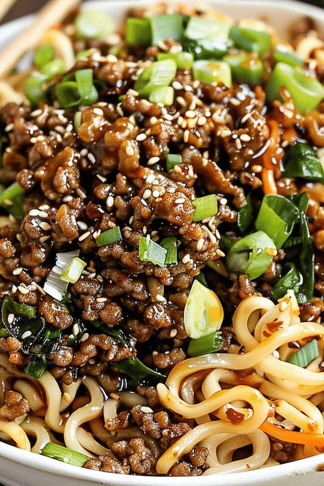 Hoisin Beef Noodles With Sweet And Savory Sauce