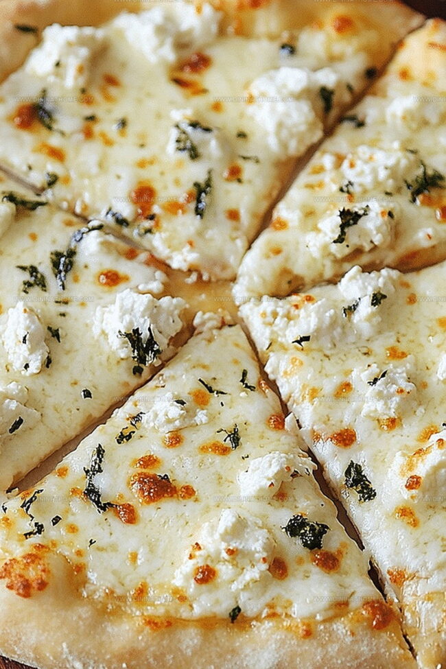 Easy White Pizza With Melted Cheese Perfection