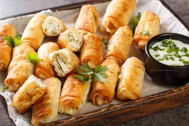 How Do Sweet and Savory Phyllo Pastries Differ in Texture and Flavor?